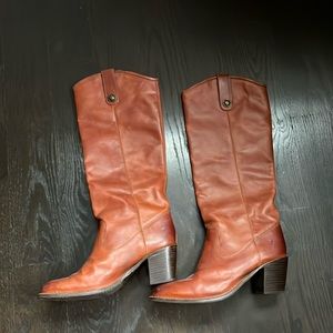Frye cognac women’s boots size 9.5